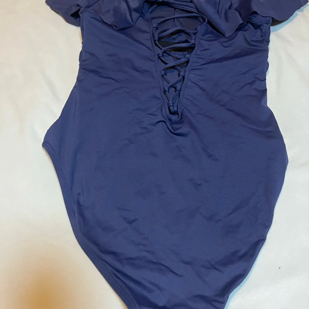 La Blanca Deep Blue Swimsuit - Picture 3 of 5